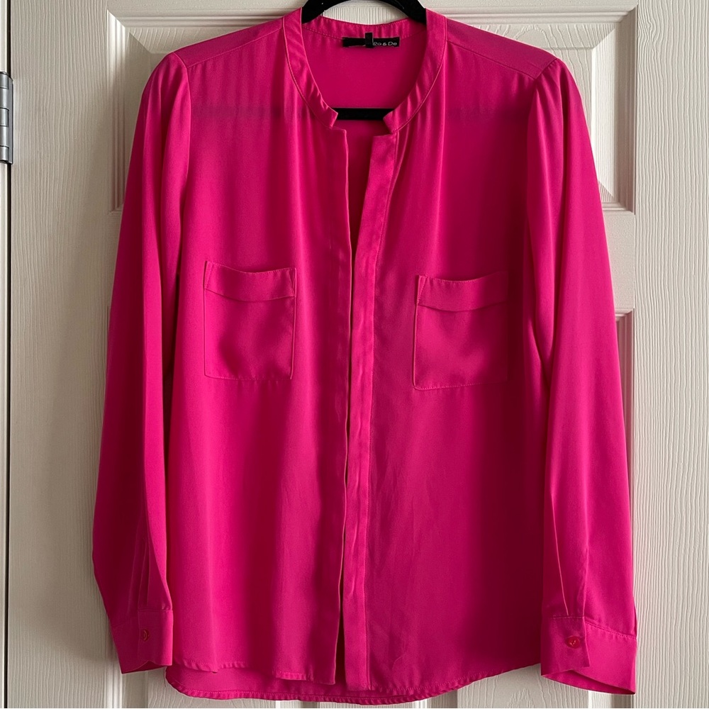 Ro & De Hot Pink Blouse (size M)